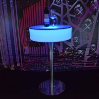 Rechargeable Plastic Illuminated LED Bistro Tables KFT-60100